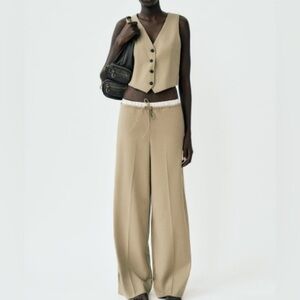 ZARA NWT BLOGGER'S FAVE Combo Boxer Pants Size M office siren casual career